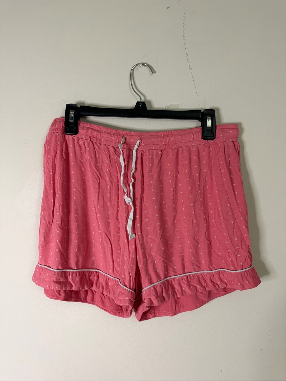 Women's Pink Drawstring Lounge Shorts